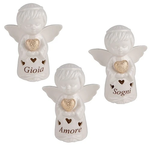 BOMBONIERA CELESTE ANGELO LED H.10 