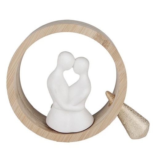 BOMBONIERA MATRIMONIO CERCHIO COPPIA CM.16 DM.14 