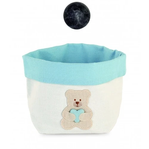 CESTINO ORSETTO CUORE AZZURRO