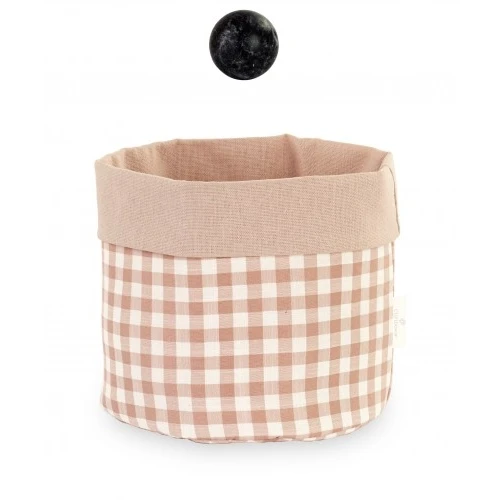 CESTINO QUADRETTI BEIGE