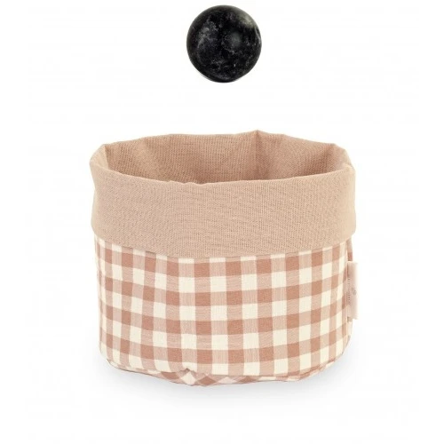 CESTINO QUADRETTI BEIGE