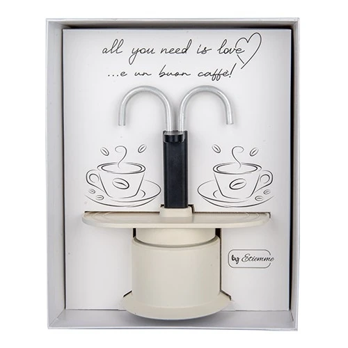 BOMBONIERA UTILE PER MATRIMONIO - CHICCO CAFFETTIERA 2 TAZZE H16 CON BOX 