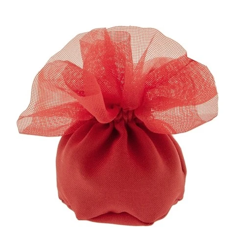 SACCHETTO CONFETTI PALLINA CM.10 ROSSO 