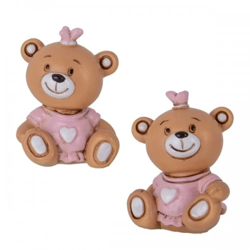 BOMBONIERA - CIUFFO ORSO ROSA CM.4,5