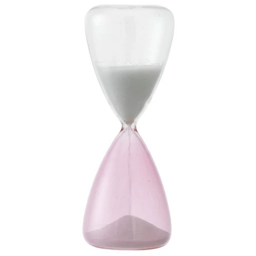 CLESSIDRA CM.4X10 - 5 MIN. TRASPARENTE & ROSA