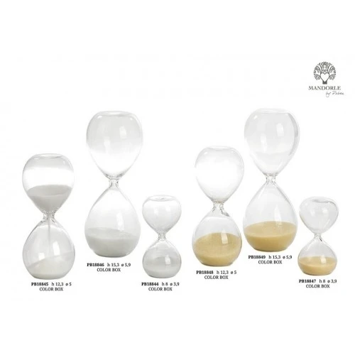 CLESSIDRA BIANCA 12.3 CM. VETRO 