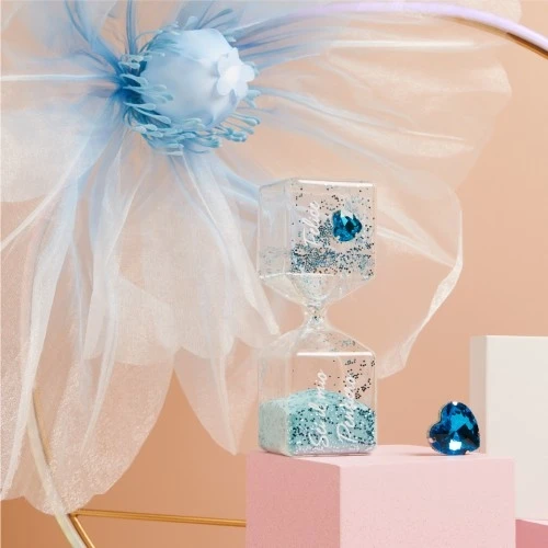 CLESSIDRA GRANDE SABBIA AZZURRA CON CUORE - CLARALUNA 2025