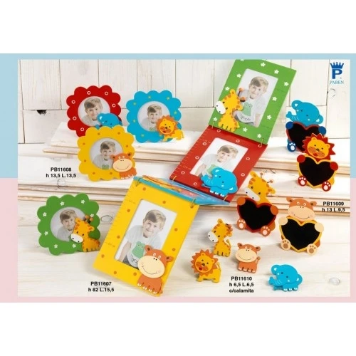 CLIP PORTAFOTO ANIMALETTI 13 CM.LEGNO