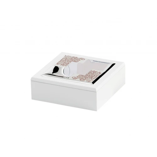 COFANETTO IN LEGNO E ARGENTO