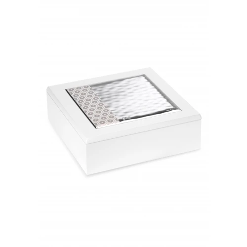 COFANETTO legno e argento NIDO D'APE