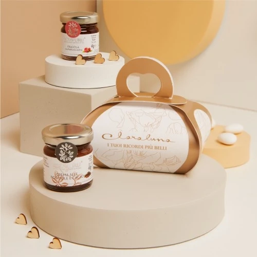 CONFETTURA FRAGOLA E CREMA NOCCIOLE 40 G. - CLARALUNA 2025