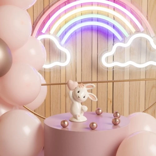 CONIGLIETTO ROSA CM.8