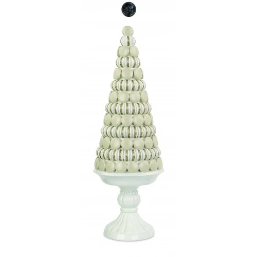 CONO MACARONS BIANCO/ORO