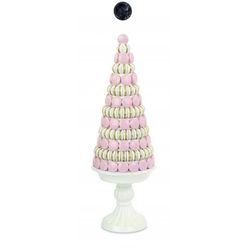 CONO MACARONS ROSA/ORO