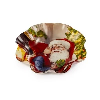 COPPA VETRO BABBO NATALE CM 23x4