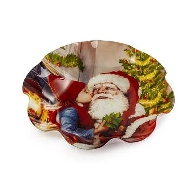 COPPA VETRO BABBO NATALE CM 28x5