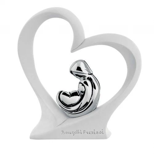 COPPIA DENTRO AL CUORE 12X12 BIANCO