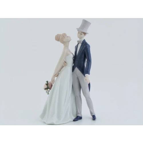 COPPIA DI SPOSI BOUQUET E TUBA H29