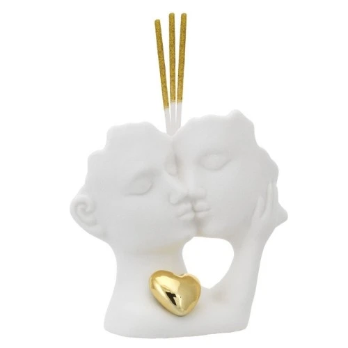 COPPIA DI VISI CON CUORE ORO