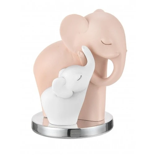 COPPIA ELEFANTINI H.9.5 ROSA