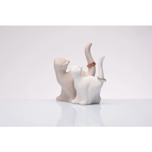 Bomboniera Solidale Matrimonio Cuorematto: Set Coppia Gattini Porta Anelli