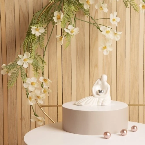 COPPIA SPOSI CUORE ARGENTO