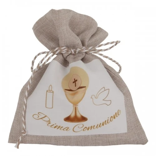 CORDA BAG COMUNIONE CM.10X12 PORTA CONFETTI