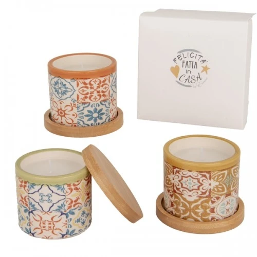 BOMBONIERA - CORINTO CANDELA DM.8,5 H.6,5 CON BOX