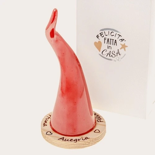 CORNETTO ROSSO C/BASE H.15 C/BOX