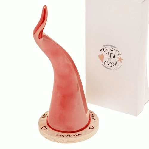 CORNETTO ROSSO C/BASE H.19,5 C/BOX 