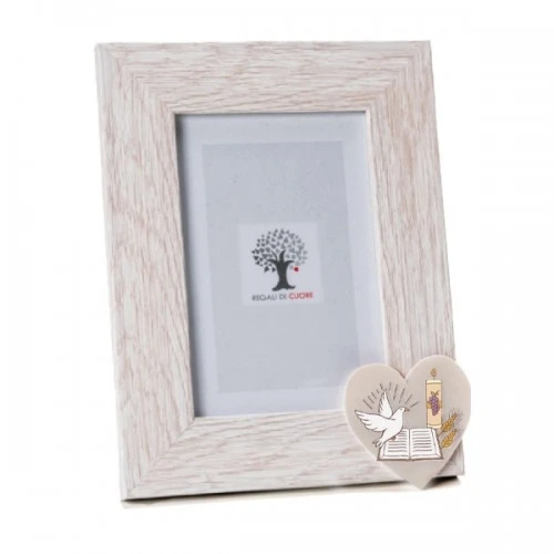 CORNICE CRESIMA CUORE BIANCO