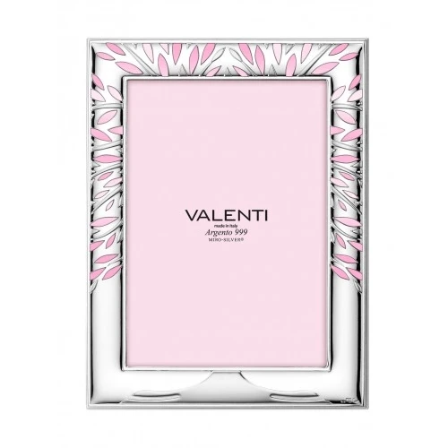 cornice Albero della Vita rosa retro bianco – 9×13 cm