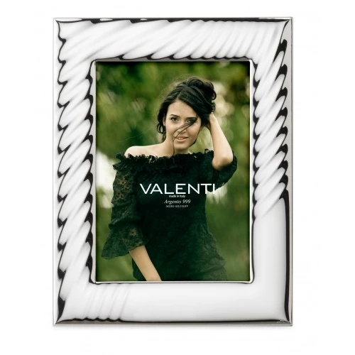 cornice lucida “onde” retro legno – 18×24 Cm