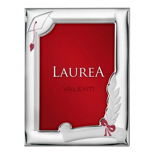 cornice lucida e satinata “laurea” retro legno – 10×15 cm