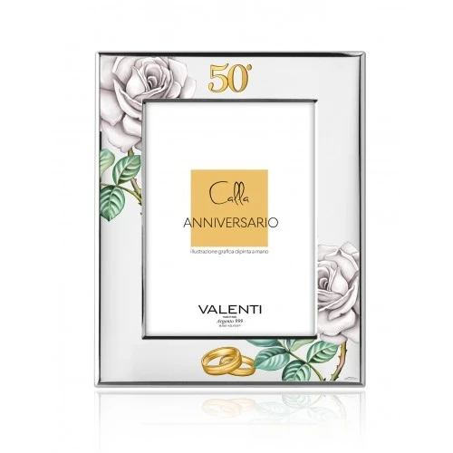 cornice portafoto ROSA 50° retro bianco – 18×24 Cm