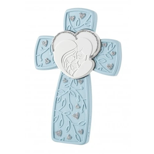 CROCE FAMIGLIA 15X10 CELESTE