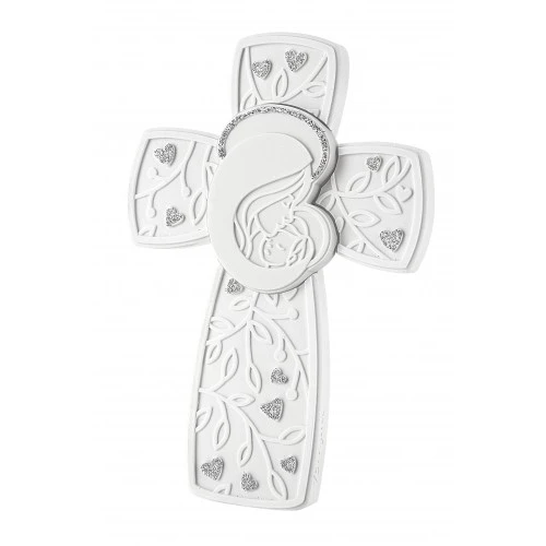 CROCE MADONNA 15X10 BIANCA