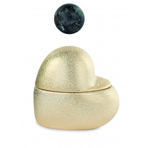 CUORE ORO CON CANDELA PROFUMATA