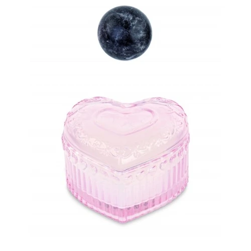 CUORE VETRO CANDELA PROFUMATA ROSA