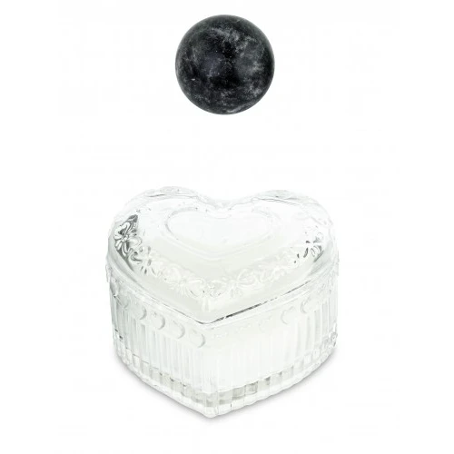 CUORE VETRO CANDELA PROFUMATA TRASPARENTE