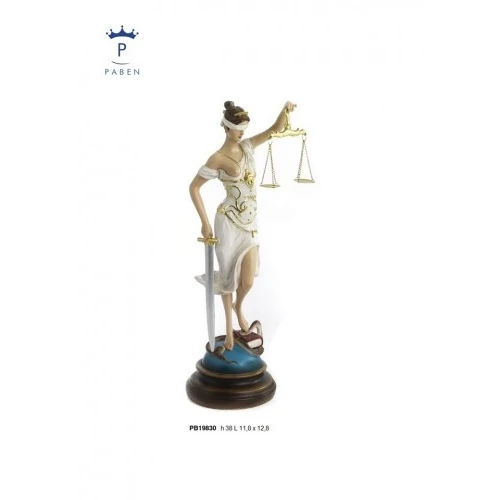 DEA GRECA THEMIS 38 CM. RESINA