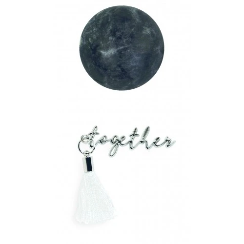 DECORAZIONE SCRITTA TOGETHER ARGENTO BIANCA