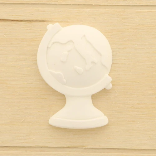 DECORAZIONE GESSO MAPPAMONDO CM 5 