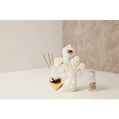 DIFFUSORE ALBERO LED C/CUORE RAME