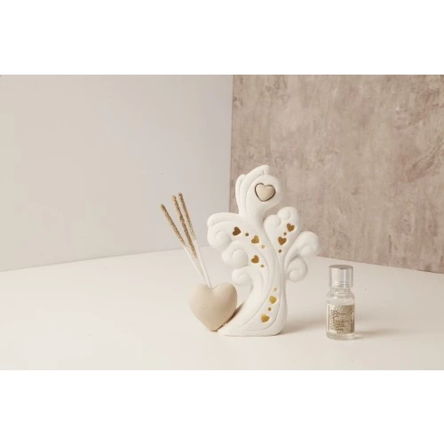 DIFFUSORE ALBERO LED C/CUORE TORTORA