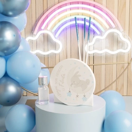 DIFFUSORE C/CONIGLIETTO AZZURRO