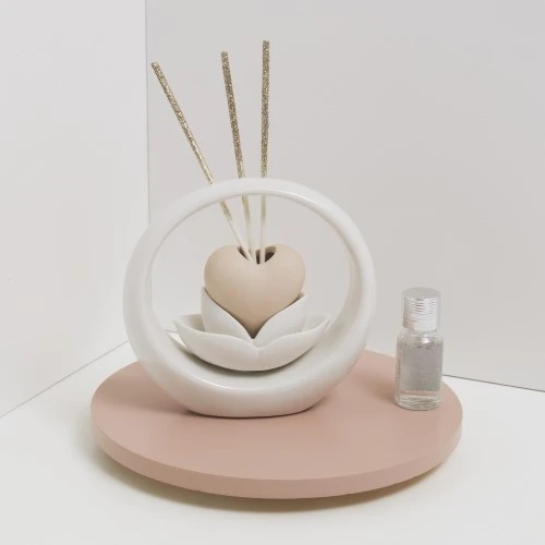 DIFF. CUORE MARRONE C/ CERCHIO