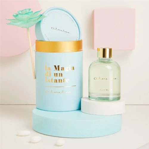 DIFFUSORE AZZURRO CON FIORE - CLARALUNA 2025