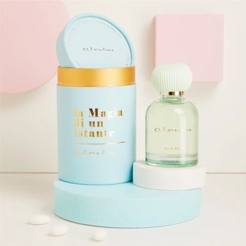 DIFFUSORE AZZURRO CON TAPPO IN GESSO - CLARALUNA 2025