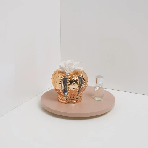 DIFFUSORE LED CORONA PICC ORO C/FIORE